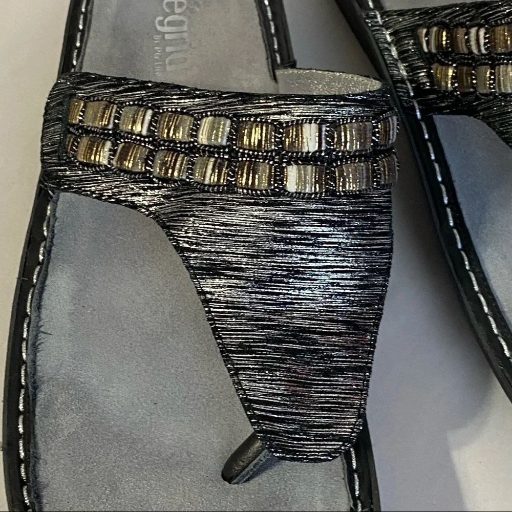 Alegria sandals excellent condition gray and black - Picture 5 of 8